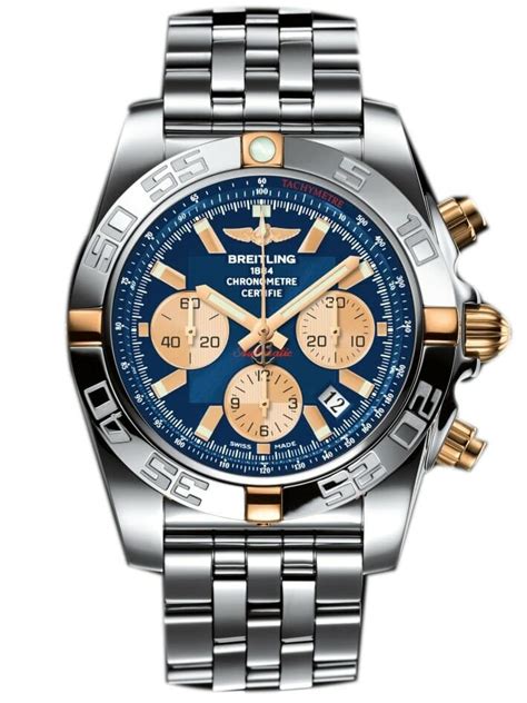 blue breitling watch|breitling blue face chronograph.